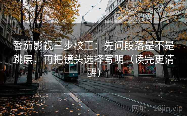 番茄影视三步校正：先问段落是不是跳层，再把镜头选择写明（读完更清醒）